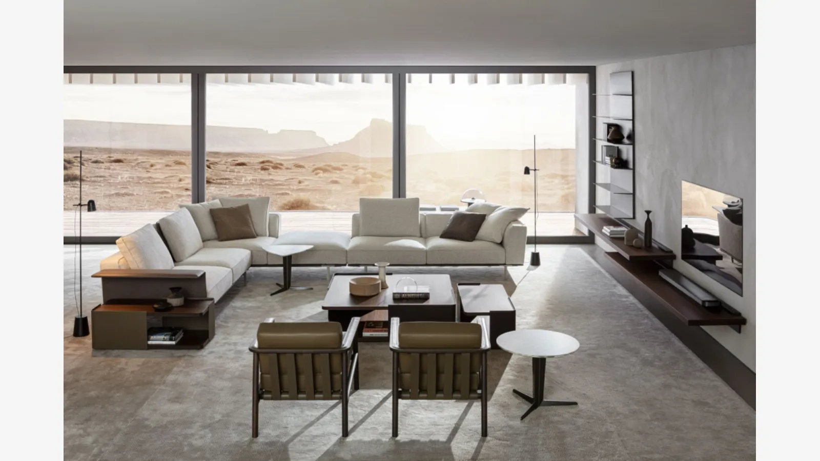 Divano angolare Gregor di Molteni & C