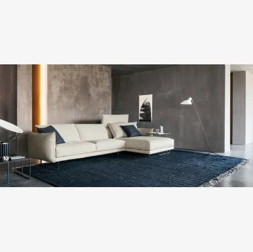 Divano in tessuto con penisola Nubes di Twils Lounge