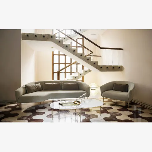 Salotto Roma in tessuto di Tacchini