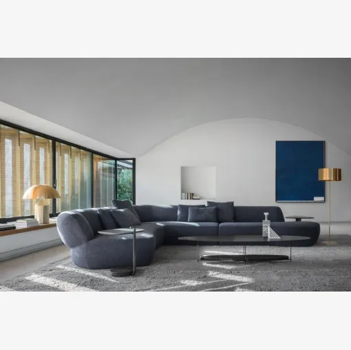 Divano di design angolare in tessuto imbottito Surf di Molteni & C