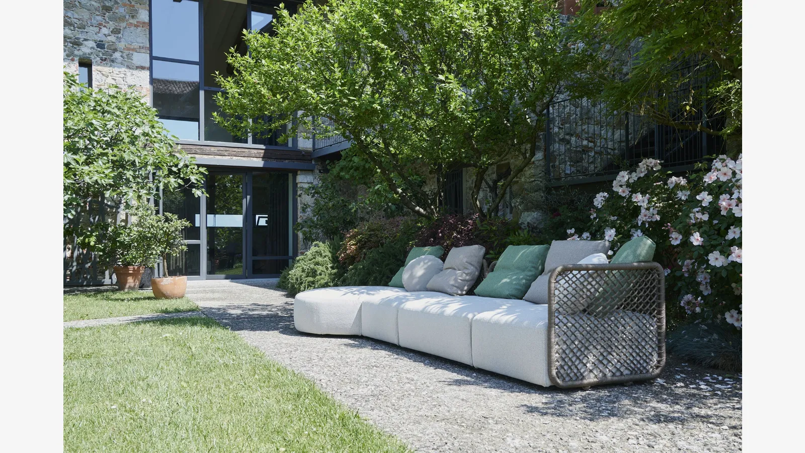 Divano Componibile T-Pad outdoor di Twils Lounge
