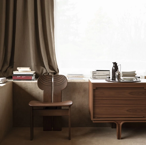 Sedia Africa in legno di Tacchini