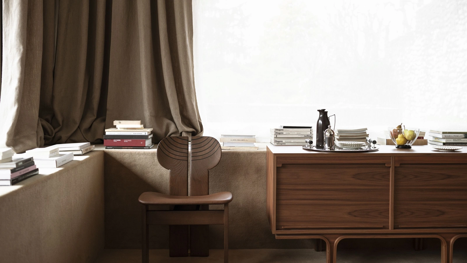 Sedia Africa in legno di Tacchini