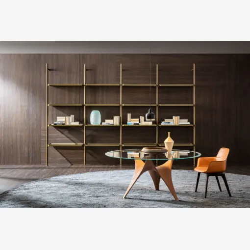 Sedia Barbican in Cuoio rigenerato di Molteni & C