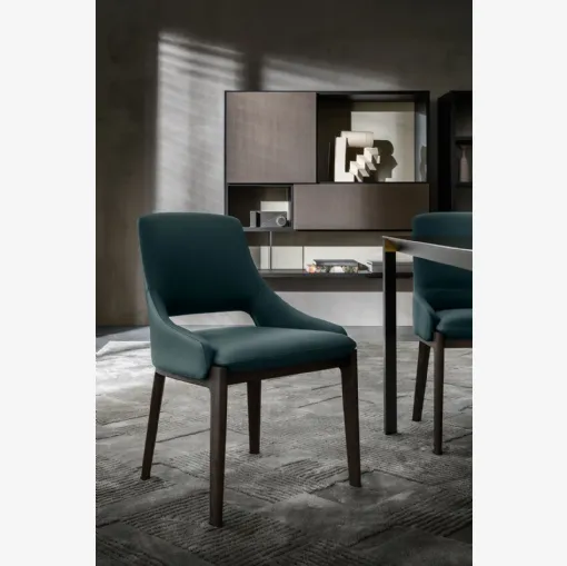Sedia in pelle Devon di Molteni & C