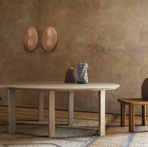 Sedia Sempronia in tessuto di Tacchini