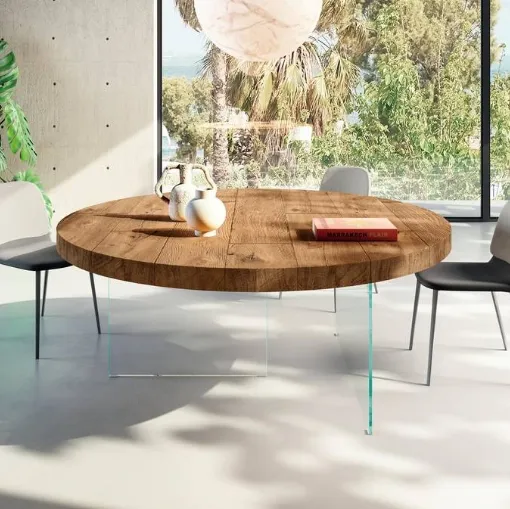 Tavolo Air 2250 Wildwood rotondo di Lago