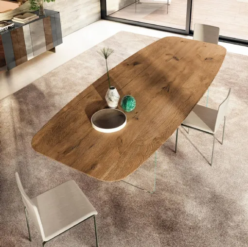 Tavolo in legno Air Soft 2210W di Lago