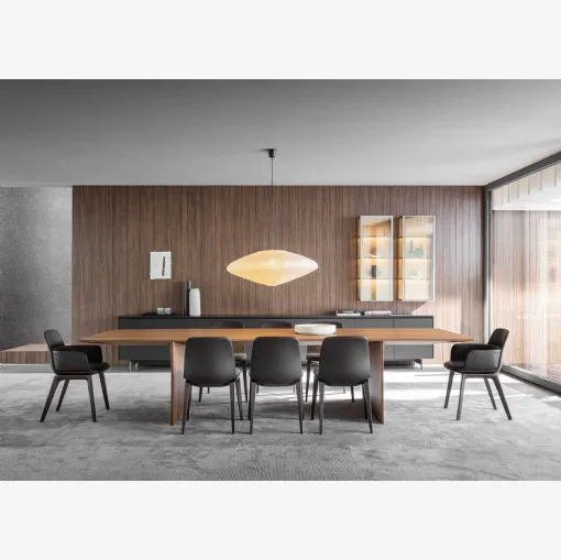 Tavolo Ava Table realizzato in Noce di Molteni & C