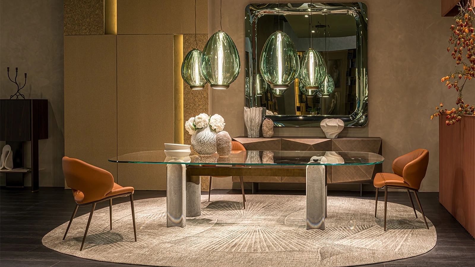 Tavolo Bilbao Glass di Cattelan Italia