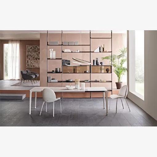 Tavolo allungabile con piano in ceramica Boulevard Keramik Drive di Cattelan Italia