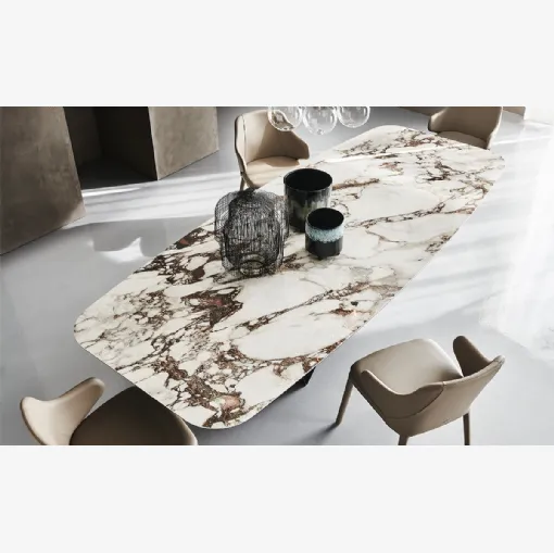 Tavolo in ceramica Skorpio Keramik di Cattelan Italia