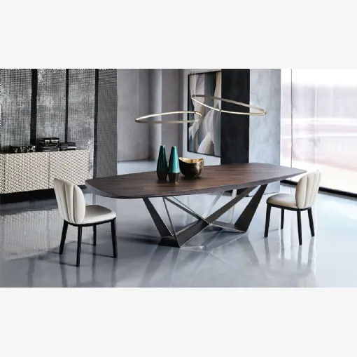 Tavolo in legno Skorpio Wood di Cattelan Italia