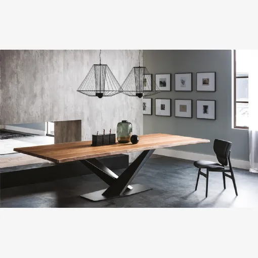 Tavolo con piano in legno Stratos Wood di Cattelan Italia