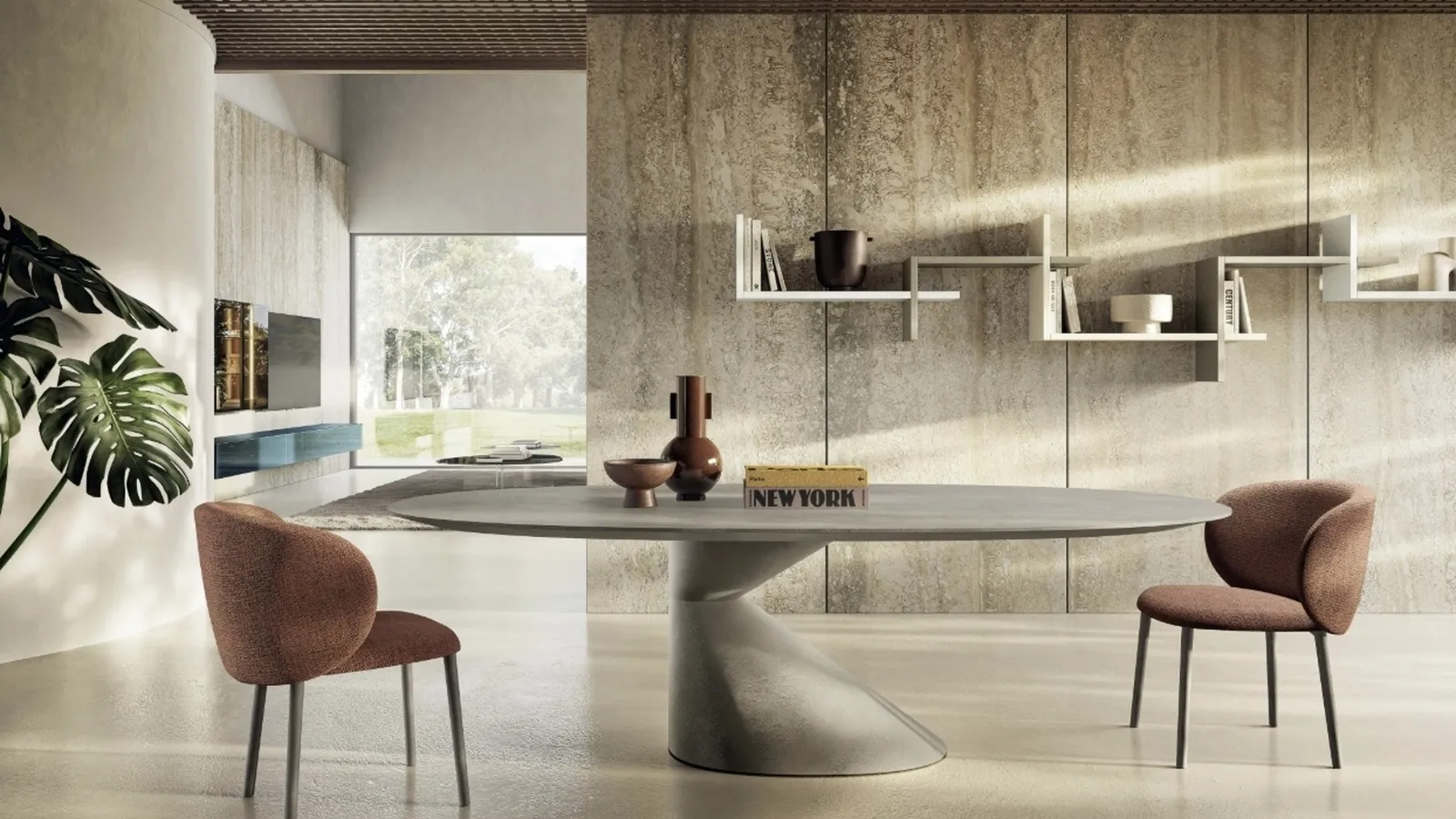 Tavolo Chapeau 2888 in resina di Lago