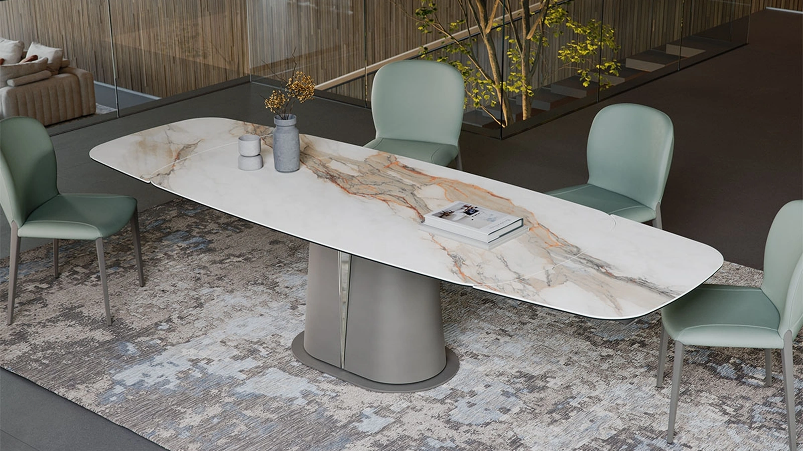 Tavolo allungabile Gotham Keramik Drive di Cattelan Italia