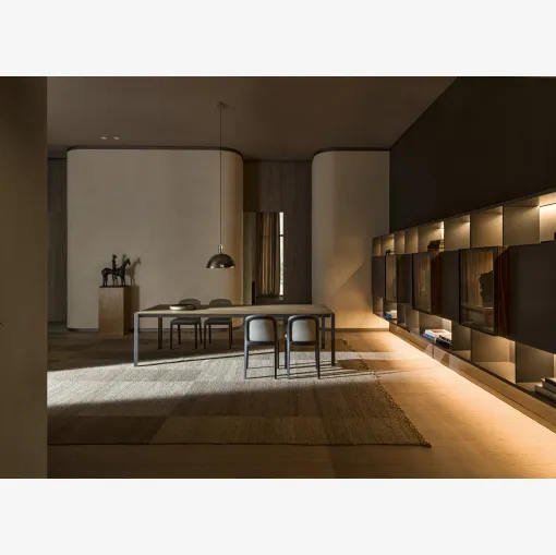 Tavolo Half A Square con top in Legno di Molteni & C