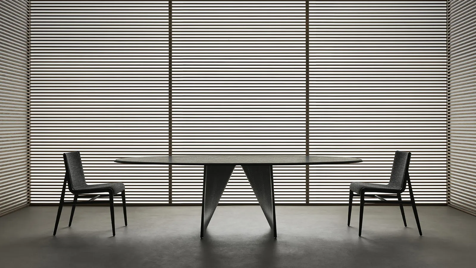 Tavolo Lambda Rovere Nero di Rimadesio
