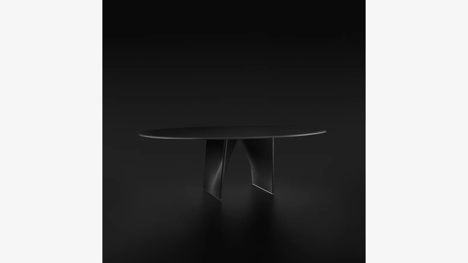Tavolo Lambda in Rovere Nero di Rimadesio
