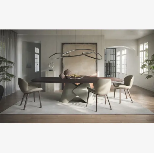 Tavolo Scott Wood di Cattelan Italia