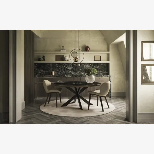 Tavolo Spider Keramik Premium Round di Cattelan Italia