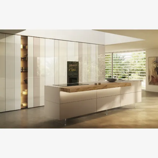 Cucina Design con isola 36e8 Cut Project 2824 di Lago