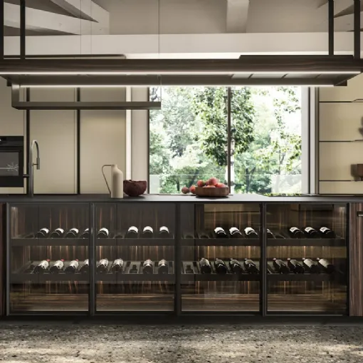 Cucina Design con isola in ebano Ak Project 03 di Arrital