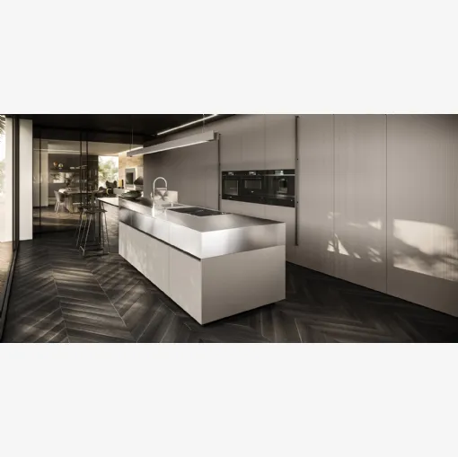 Cucina Design con isola Ak Project 07 di Arrital