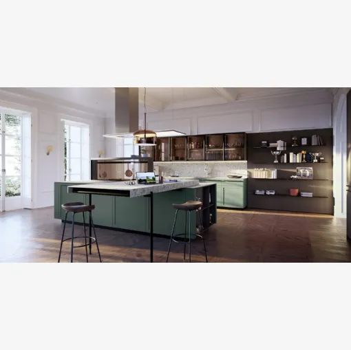 Cucina Design con isola Ak Project 11 di Arrital