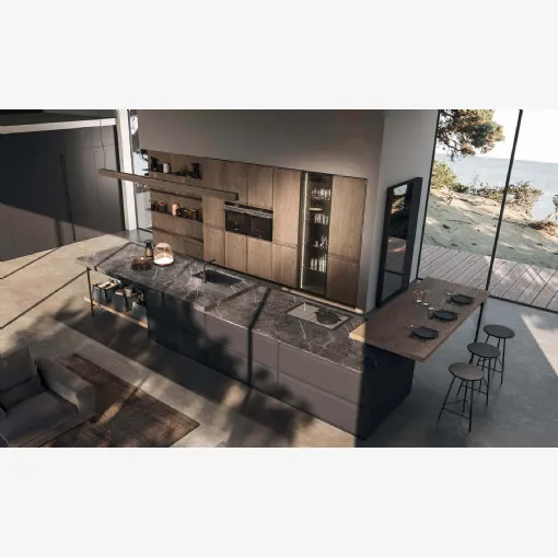 Cucina Design con isola Ak 07 01 di Arrital
