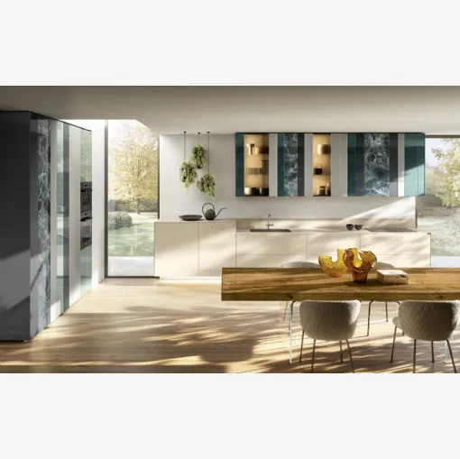 Cucina Design ad angolo NOW Project 2831 di Lago