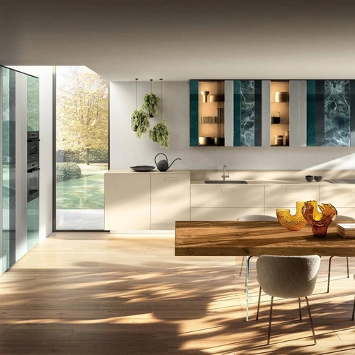 Cucina Design ad angolo NOW Project 2831 di Lago