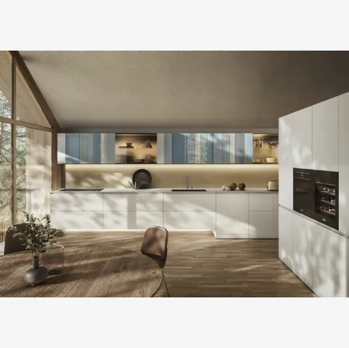 Cucina Design ad angolo NOW Project 2833 di Lago