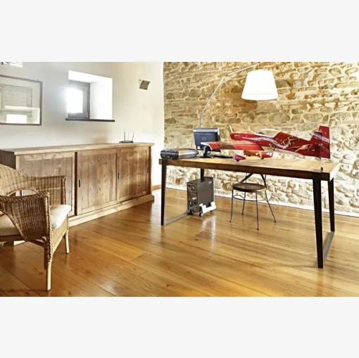 Parquet Fior d'Oliva in Olmo europeo variegato piallato di Fiemme Tremila