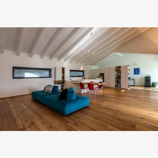 Parquet Fior d'Origine in Olmo europeo variegato piallato di Fiemme Tremila