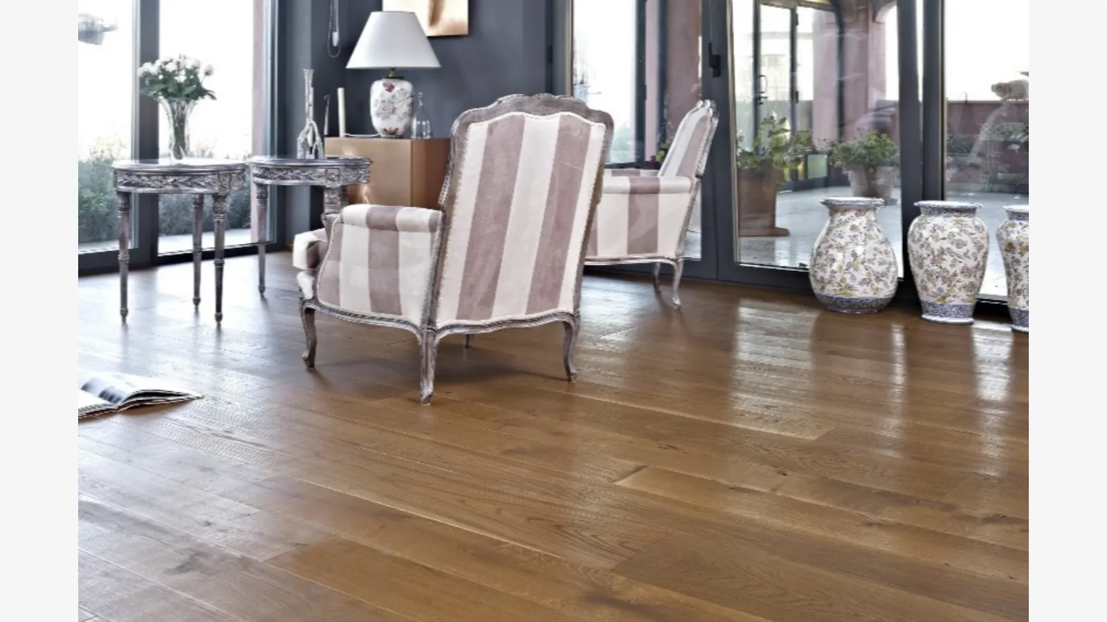 Parquet Fior di Brono in Rovere spazzolato di Fiemme Tremila