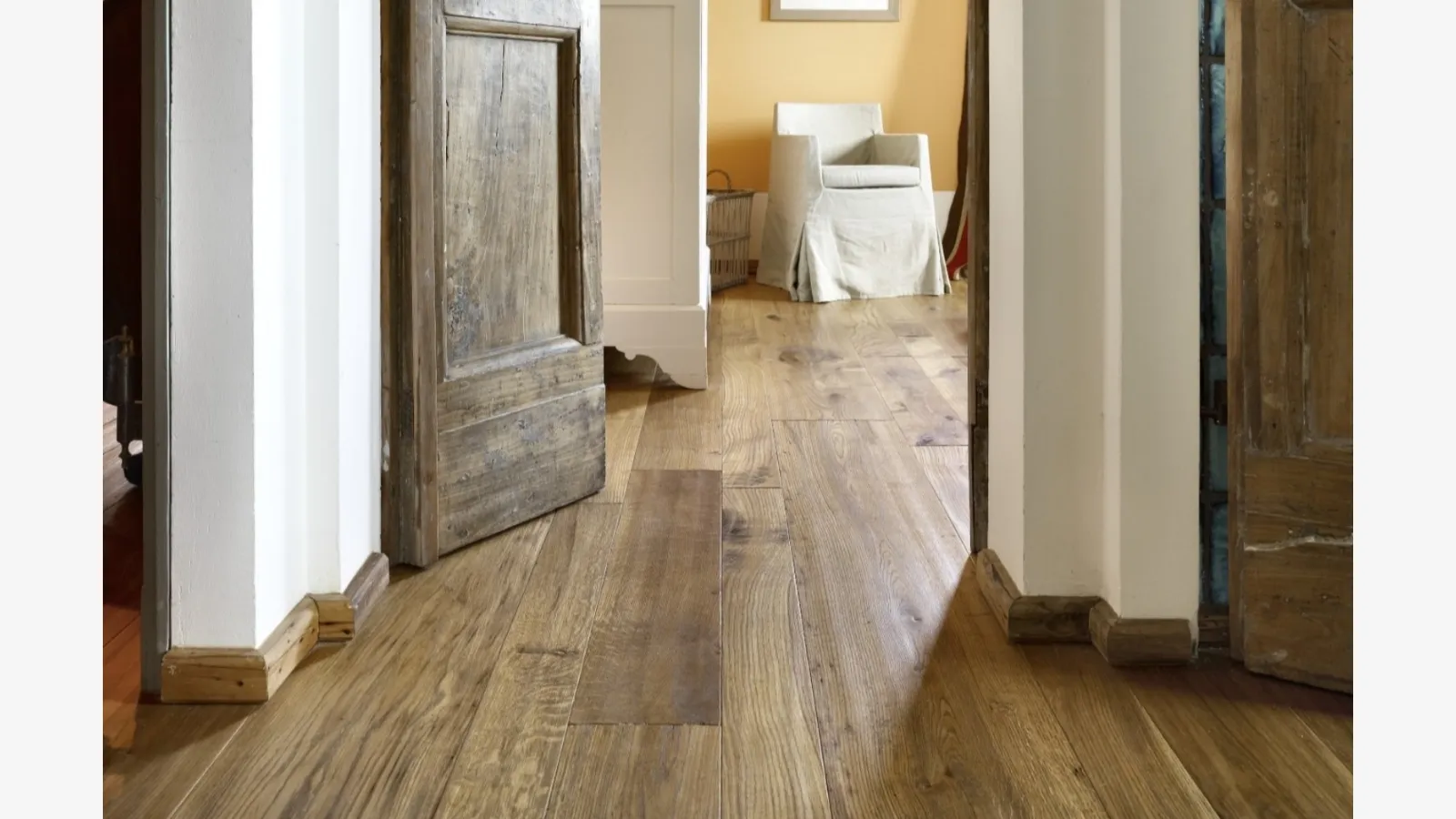 Parquet Fior di Raggio in Rovere variegato piallato di Fiemme Tremila