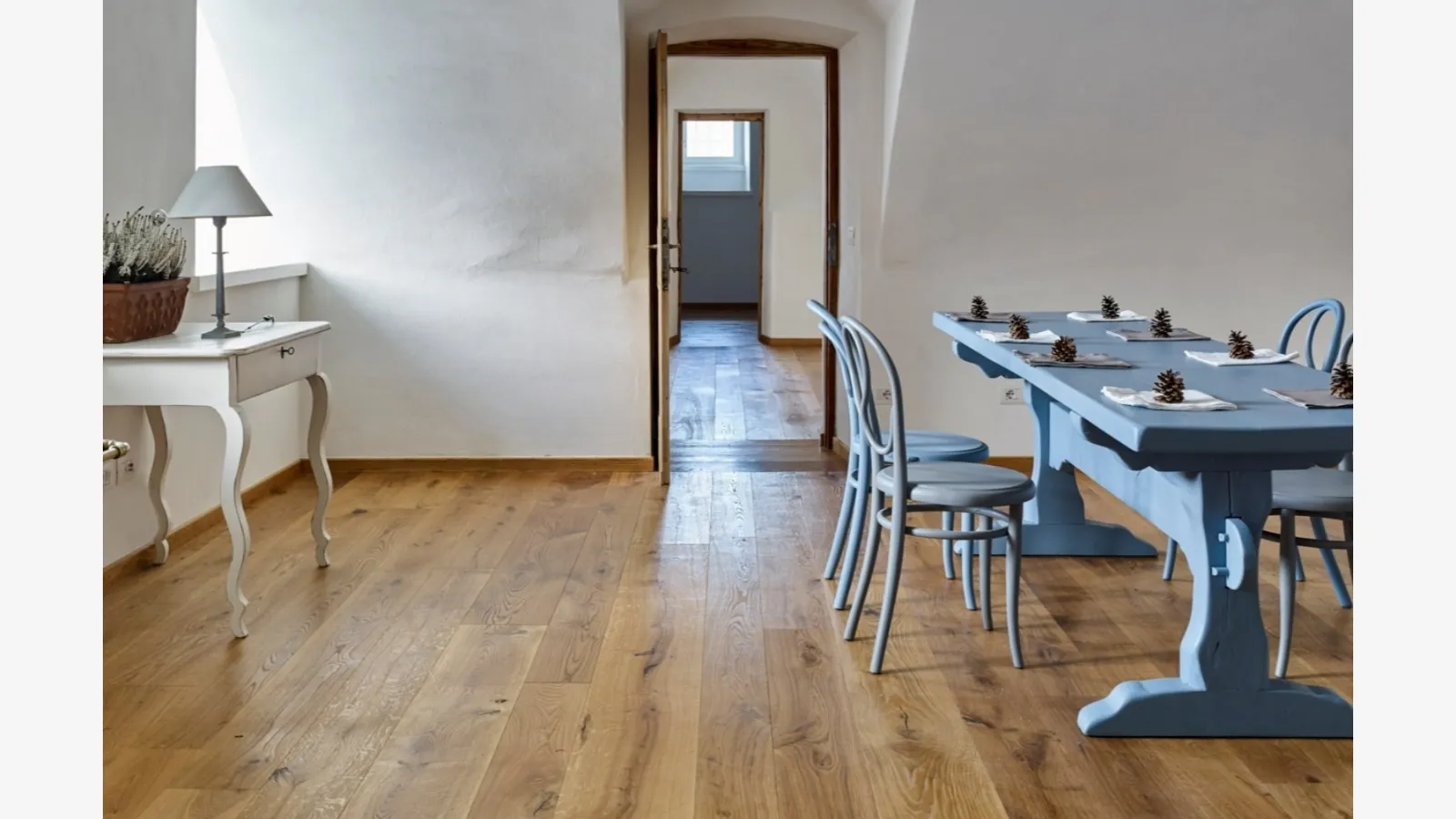 Parquet Fior di Raggio in Rovere invecchiato e stagionato naturalmente di Fiemme Tremila