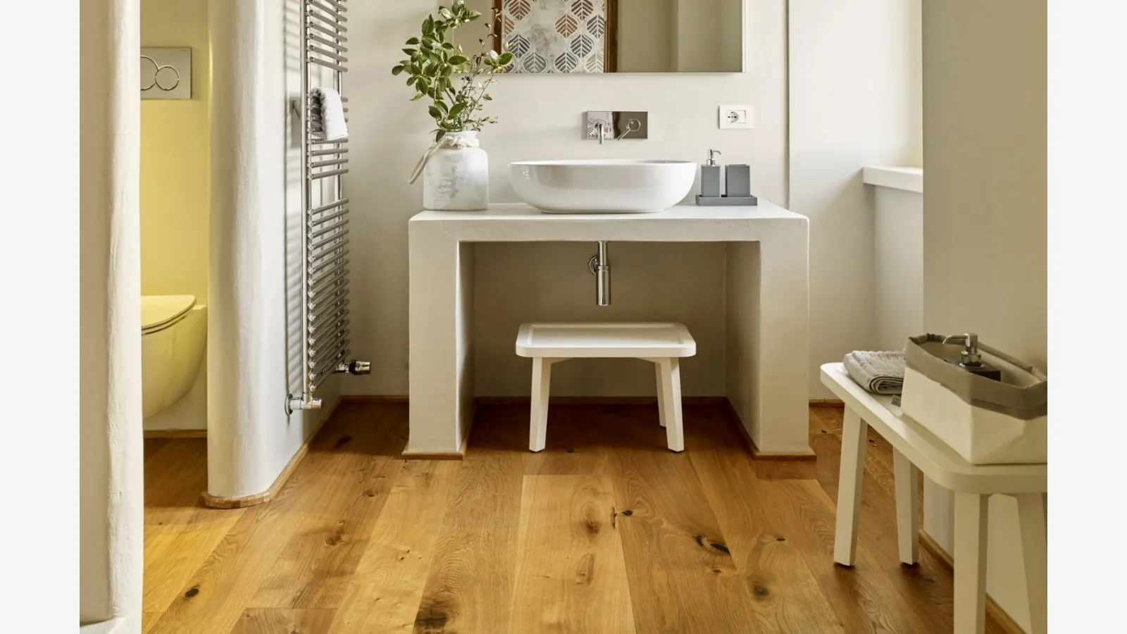 Parquet Fior di Raggio in Rovere variegato spazzolato di Fiemme Tremila