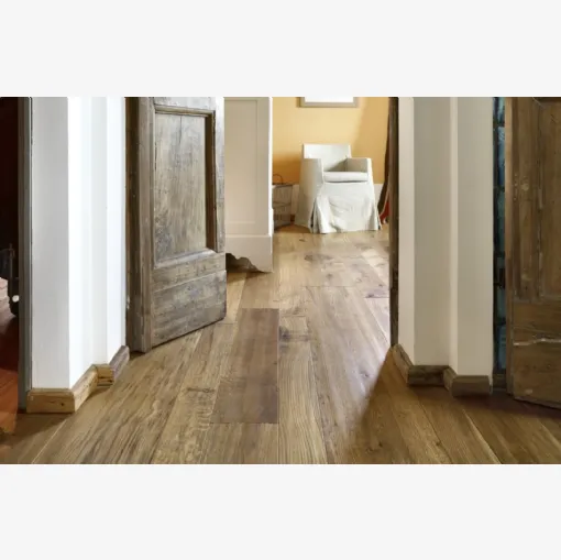Parquet Fior di Raggio in Rovere variegato piallato di Fiemme Tremila