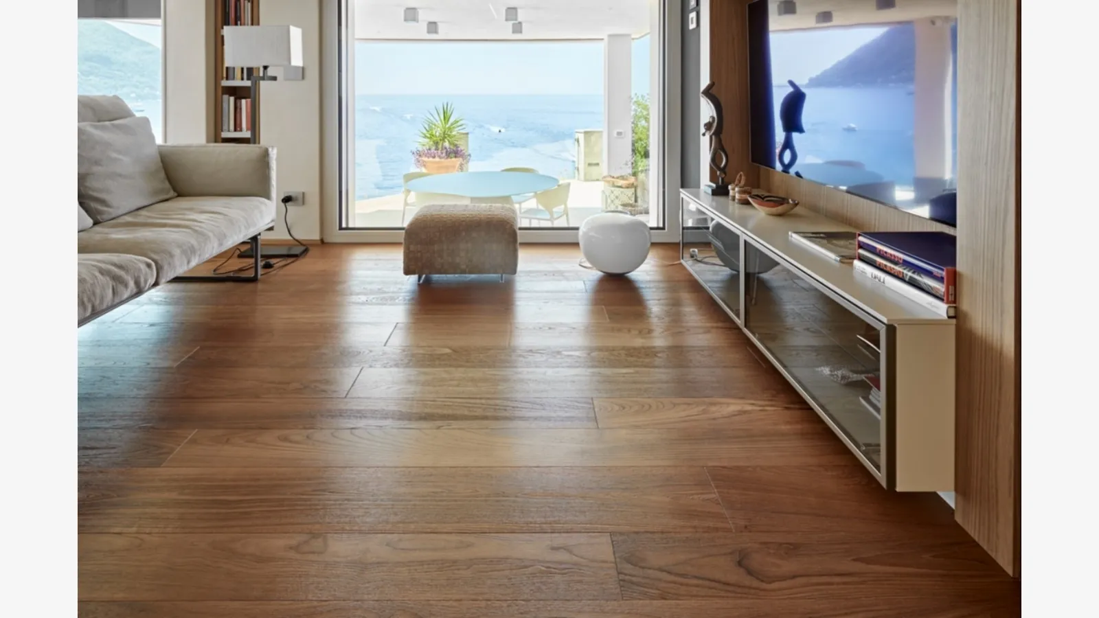 Parquet Fior di Terra in Teak asiatico senza nodi spazzolato di Fiemme Tremila