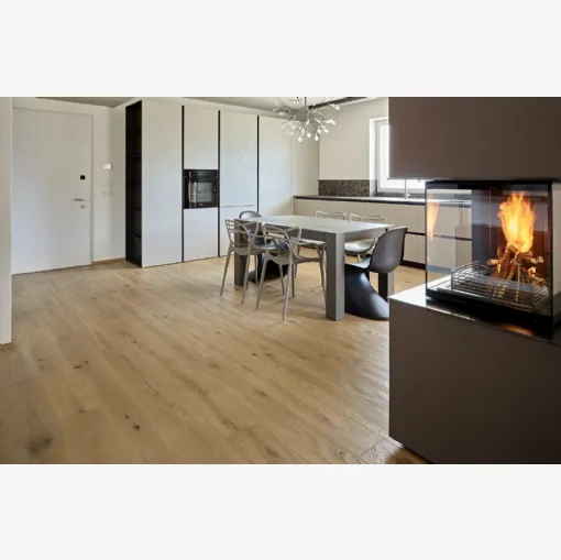 Parquet Piuma in Rovere variegato scritto a mano di Fiemme Tremila