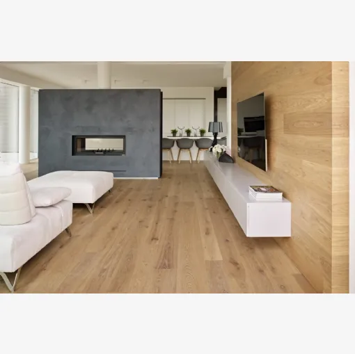 Parquet Reale in Rovere nodoso spazzolato di Fiemme Tremila