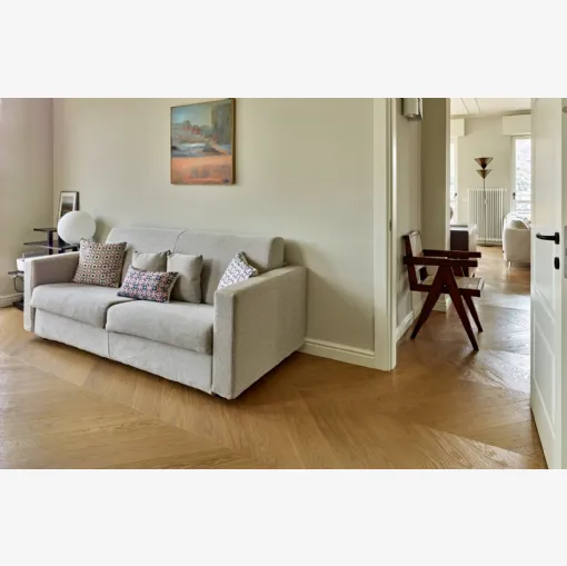 Parquet Romantico in Rovere senza nodi spazzolato di Fiemme Tremila