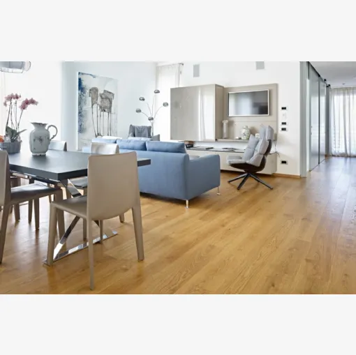 Parquet Rotondo di Rovere nodoso levigato di Fiemme Tremila
