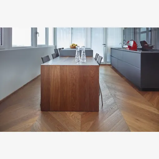 Parquet Terraccesa in Rovere nodoso spazzolato di Fiemme Tremila