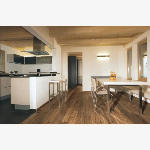 Parquet Valles in Larice spazzolato di Fiemme Tremila