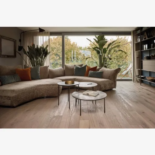 Parquet Volto in Rovere variegato spazzolato di Fiemme Tremila
