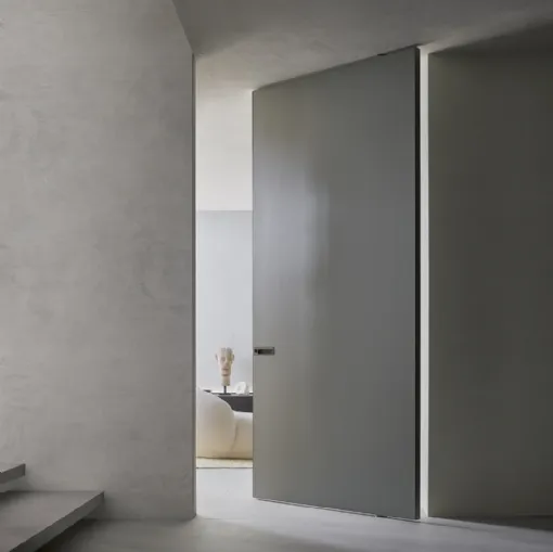 Porta per interni Radius in vetro diamante di Rimadesio