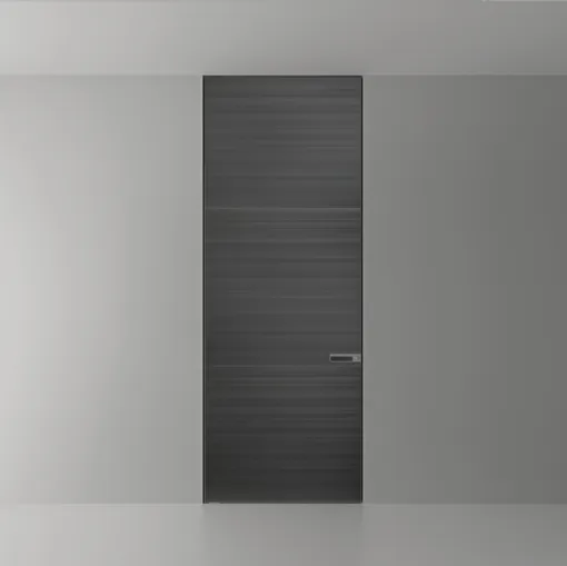Porta per interni a filo muro Radius Grigio Scuro di Rimadesio